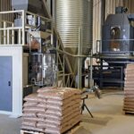 linia do produkcji pelletu, maszyna do pakowania pelletu, pellet, chłodnica pelletu, silos na pellet, układ aspiracji pyłów