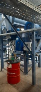 układ centralnego smarowania do granulatora