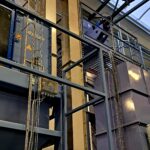 Eimerzubringer zum Transport der Pellets zum Kühler