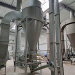 Rohstoff- und Dampfabsaugung aus zwei Trocknern