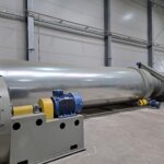 furnace, drying drum and fan