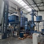 pellet production line with one granulator installed