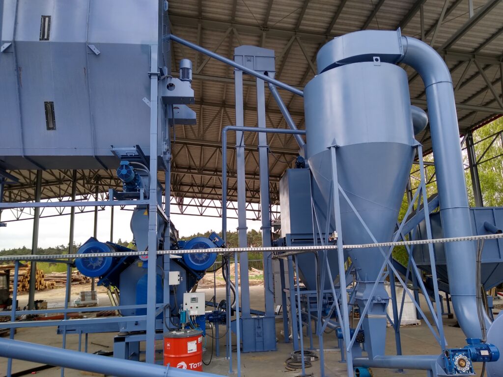 linia do produkcji pelletu z jednym granulatorem