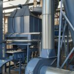 steam aspiration system from the cooler, pellet cooler and a screen for sifting pellets